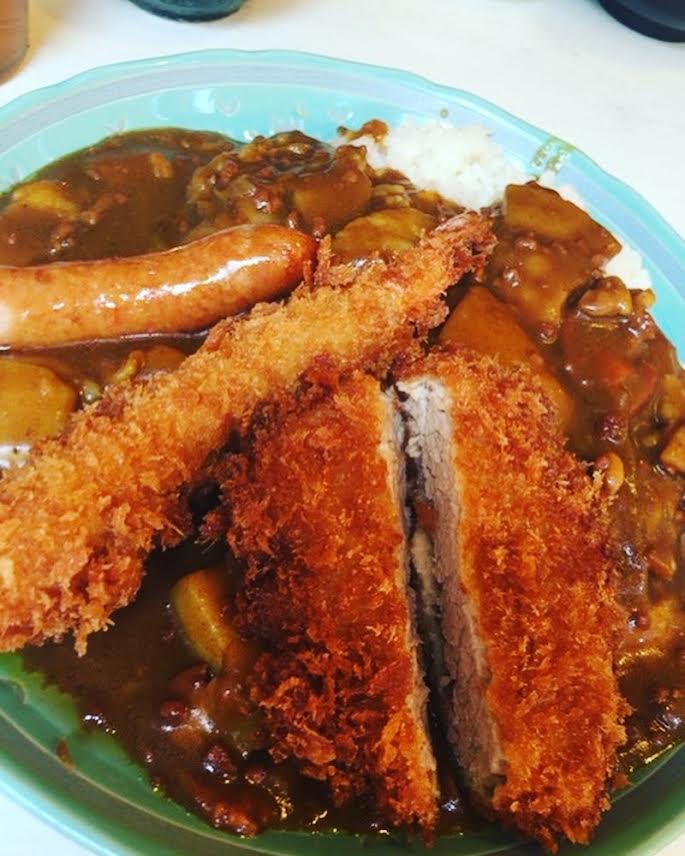 てっ平のミックスカレー